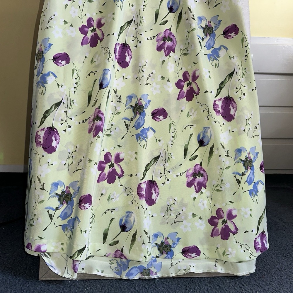 VTG Y2K 90's Express Dress Garden Sundress Maxi Cottagecore Floral Fairy Prom S - Picture 6 of 9